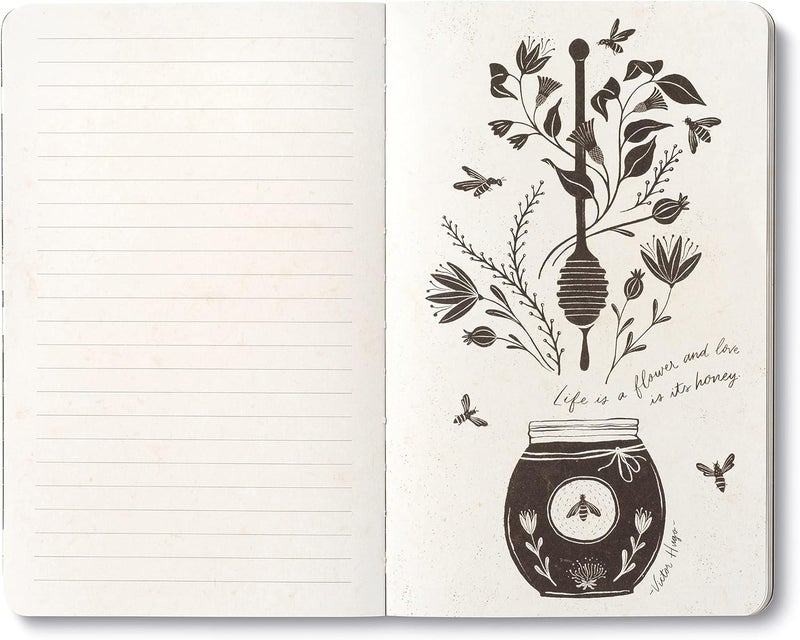 Compendium Softcover Journal - The heart that gives, gathers. – A Write Now Journal with 128 Lined Pages, 5″W x 8″H - Image 3